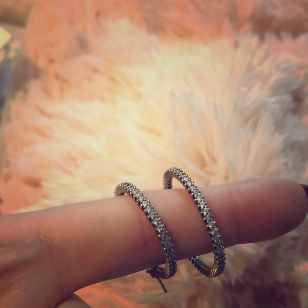 Small hoop earrings